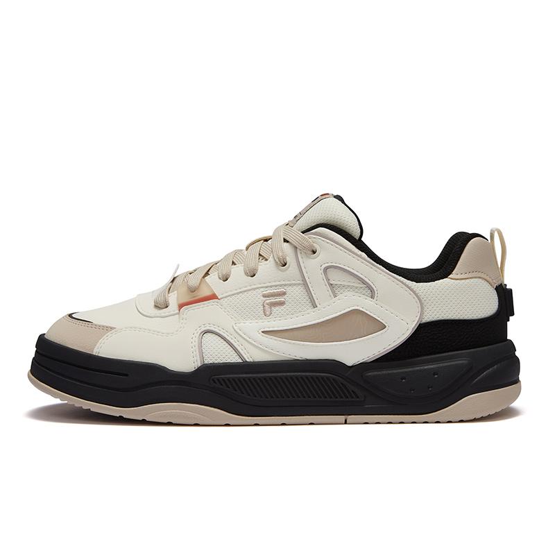 FILA FUSION BANK II Wear-Resistant Low-Top Skateboard Shoes Men's Cement Brown
