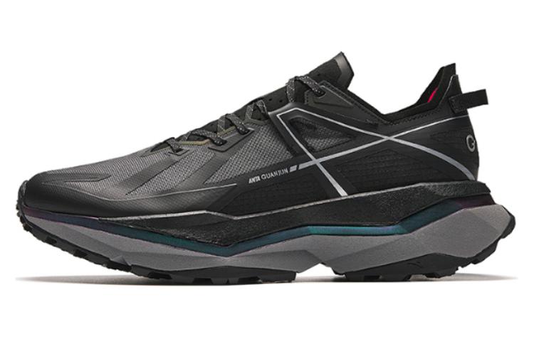 Anta Cushioned Wear Resistant Breathable Rebound Low Top Running Shoes Men's Black
