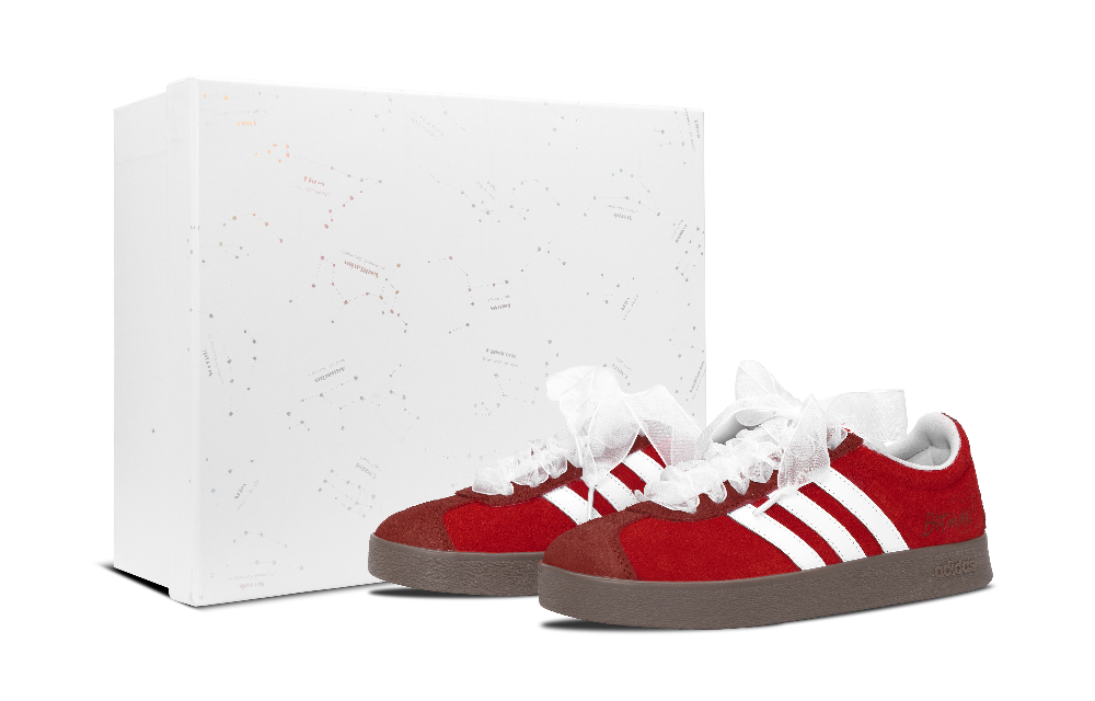 Adidas VL COURT 2.0 Lightweight And Breathable Low Top Skateboard Shoes Unisex Red