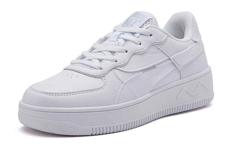361° Non-slip Lightweight Low-Top Skateboard Shoes Women's Bright White