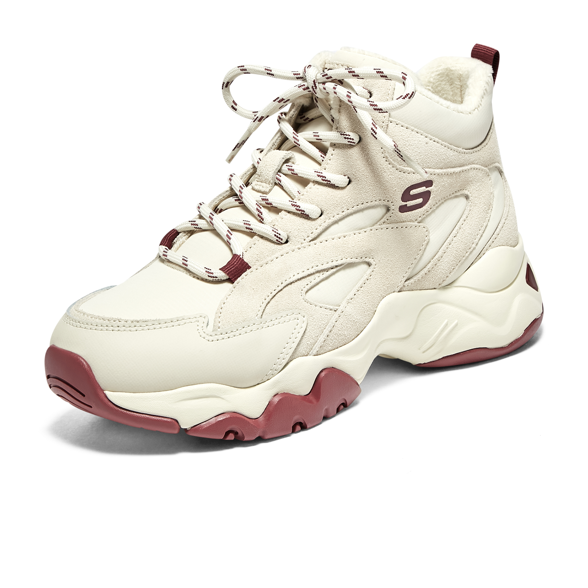 Skechers D'lites 3.0 'White Burgundy' Women's купить в интернет-магазине Yoocart с быстрой доставкой по России.