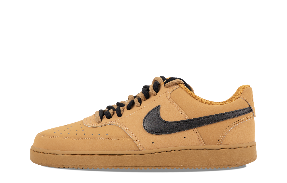 Nike Court Vision 1 Anti Slip Wear Resistant Low Top Skateboard Shoes Unisex Black Brown