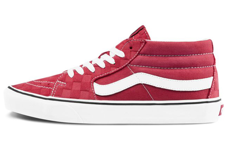 Vans Sk8 Mid Mid Top Skate Shoes Unisex Red