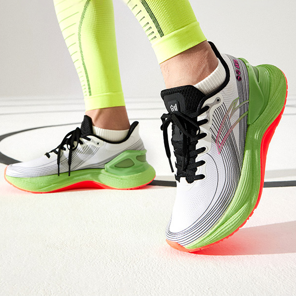 Anta Chuang 2.0 Pro Cushioning, Wear Resistant Low Top Casual Running Shoes Men's White Black Green купить в интернет-магазине Yoocart с быстрой доставкой по России.