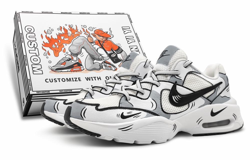 Nike Air Max Fusion Low-Top Casual Shoes Women's Gray White