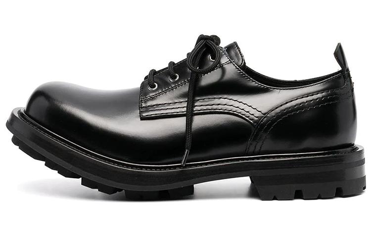 Alexander McQueen Worker Lace Up Black
