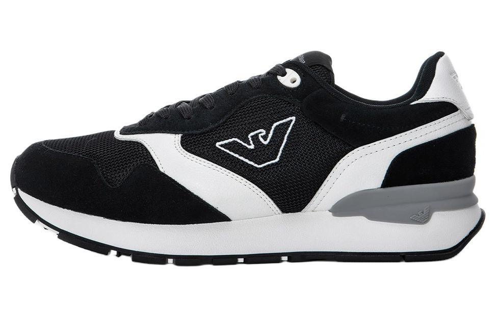 EMPORIO ARMANI Low-Top Casual Shoes Men's Navy Blue Ecru