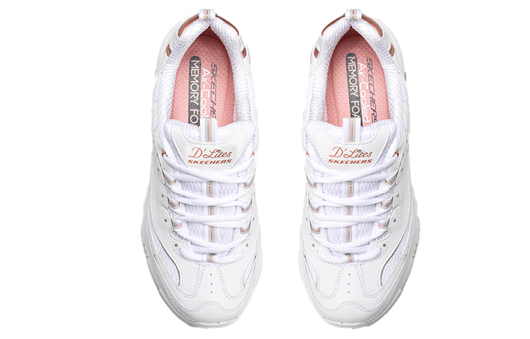 Skechers D'Lites Copper Divine Low Top Daddy Shoes Creamy Women's