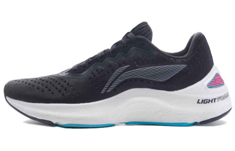LiNing Lan Anti-Slip Wear-Resistant Low-Top Running Shoes Women's Black