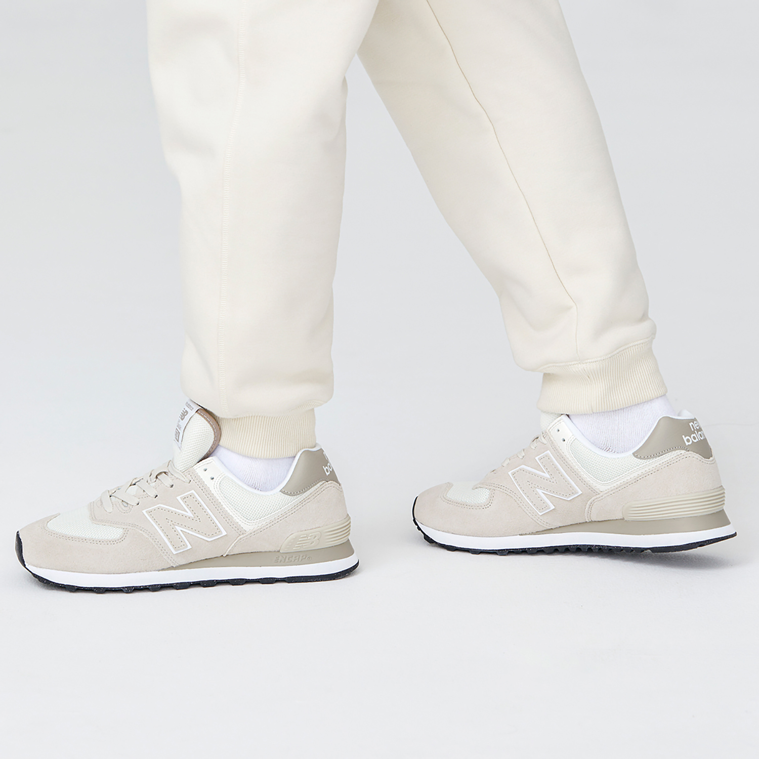 New Balance 574 Ivory Beige White