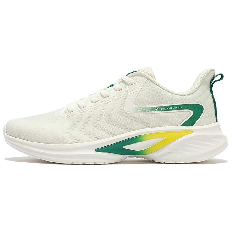 361° Anti-Slip Wear-Resistant Low-Top Casual Running Shoes Men's White Green