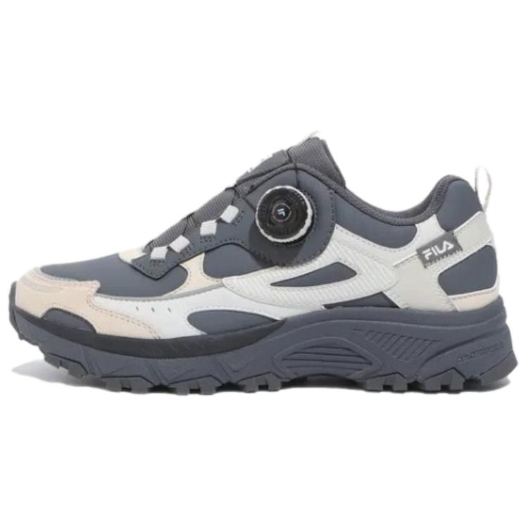 FILA Anti-Slip And Wear-Resistant Breathable Low-Top Running Shoes Unisex Black White
