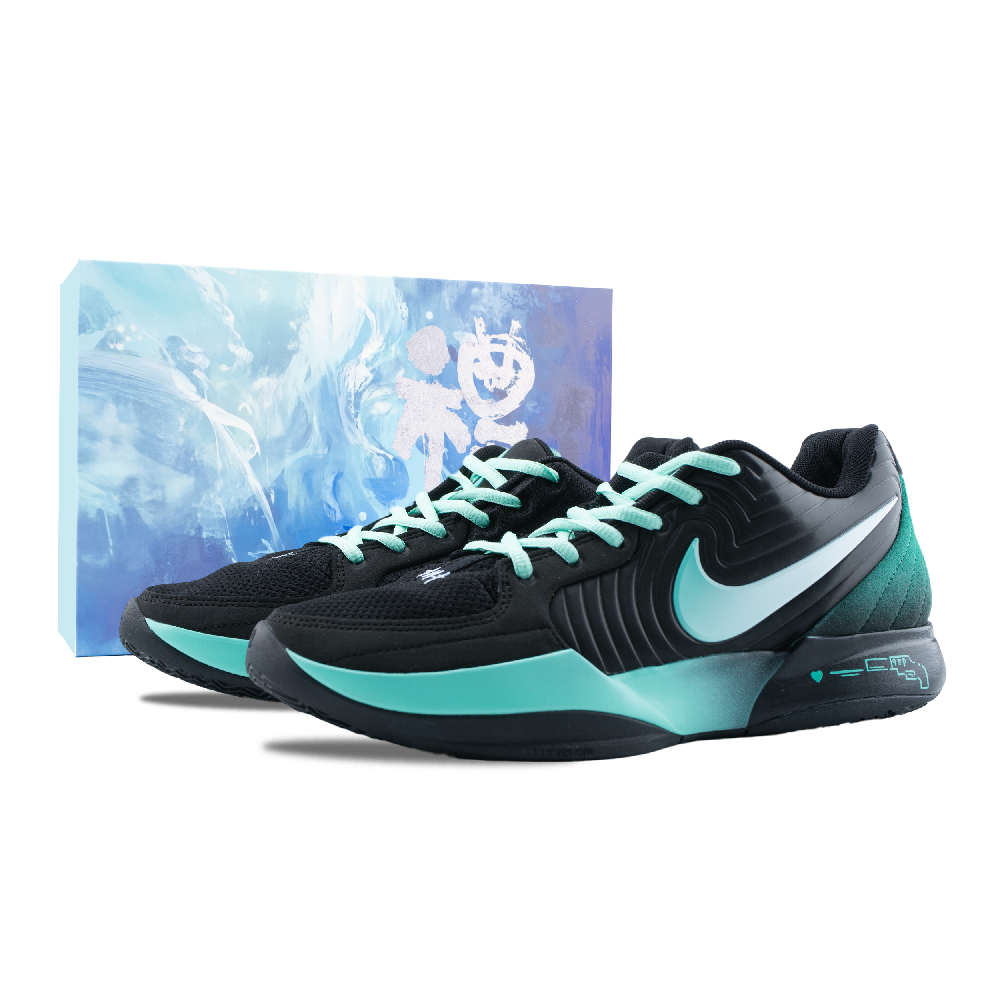 Nike Ja 2 Morant 2, King Of Shooters Abrasion Resistant Low Top Basketball Shoes Men's Black Green