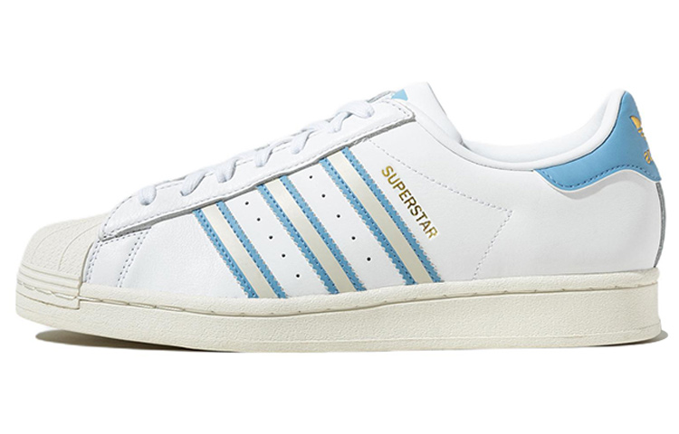 Adidas Originals Superstar Shoes 'Off White Light Blue'