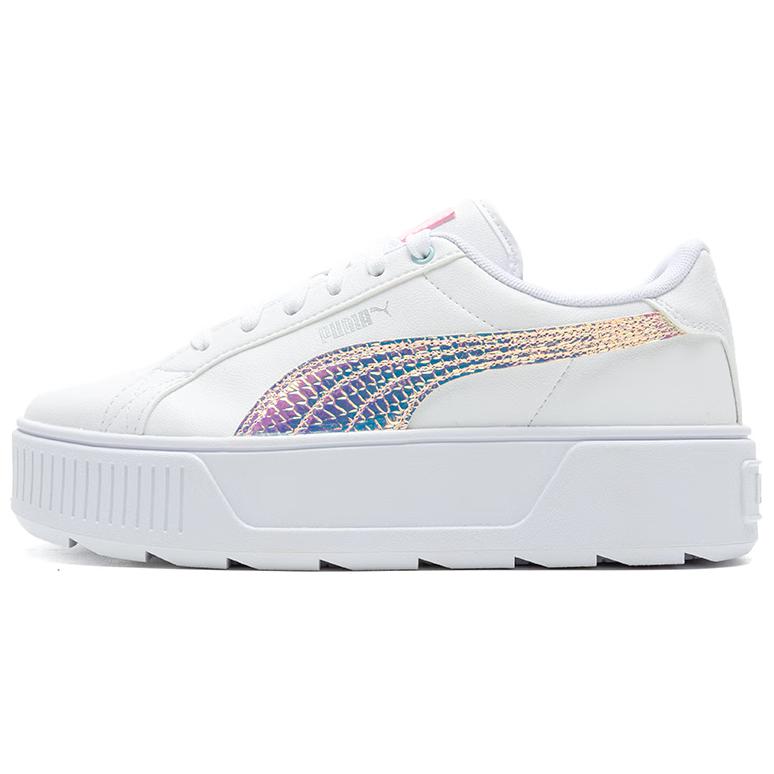 PUMA Karmen Exotics Low Top Skateboard Shoes Women's White Pink
