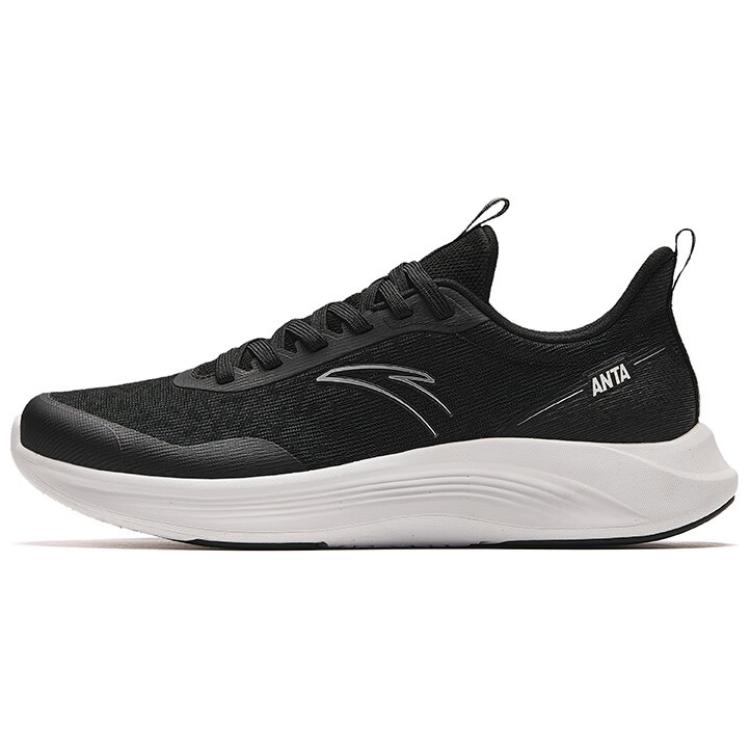 Anta Nebula Shock Absorbing, Non Slip, Wear Resistant, Breathable And Lightweight Low Top Running Shoes Men's Black