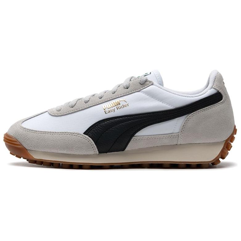 PUMA Easy Rider Vintage Anti Slip Wear Resistant Low Top Casual City Commute Running Shoes Unisex Gray White Black