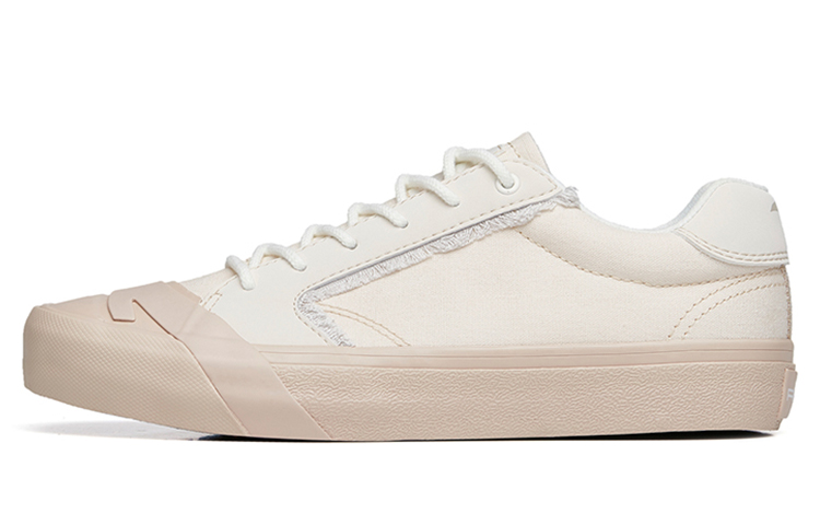 Anta Anti-Slip Wear-Resistant Low-Top Canvas Shoes Women's Gray Pink