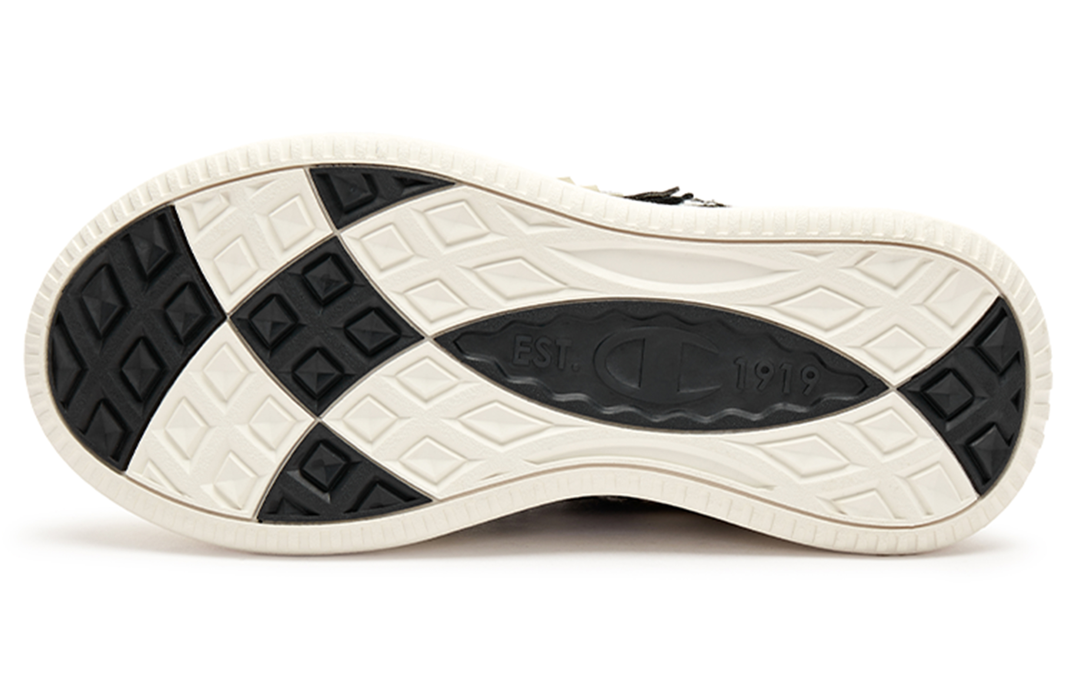 Champion Slip-Resistant Cushioning Low-Top Skateboard Shoes Women's Black White