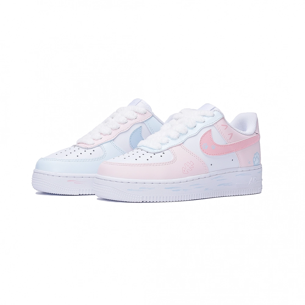 Nike Air Force 1 Air Force 1 Coverage Abrasion Resistant Low top Skateboard Shoes Women's