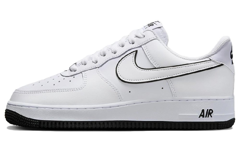 Nike Air Force 1 '07 Low White Black Outline Swoosh