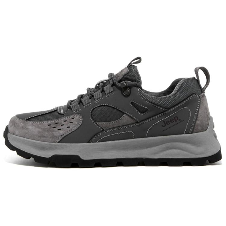Jeep Wear-Resistant Low-Top Casual Shoes Men's Gray