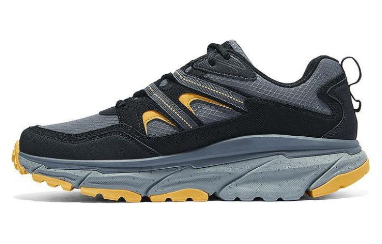 Skechers OUTDOOR Low Top Casual Shoes Men's Black Yellow