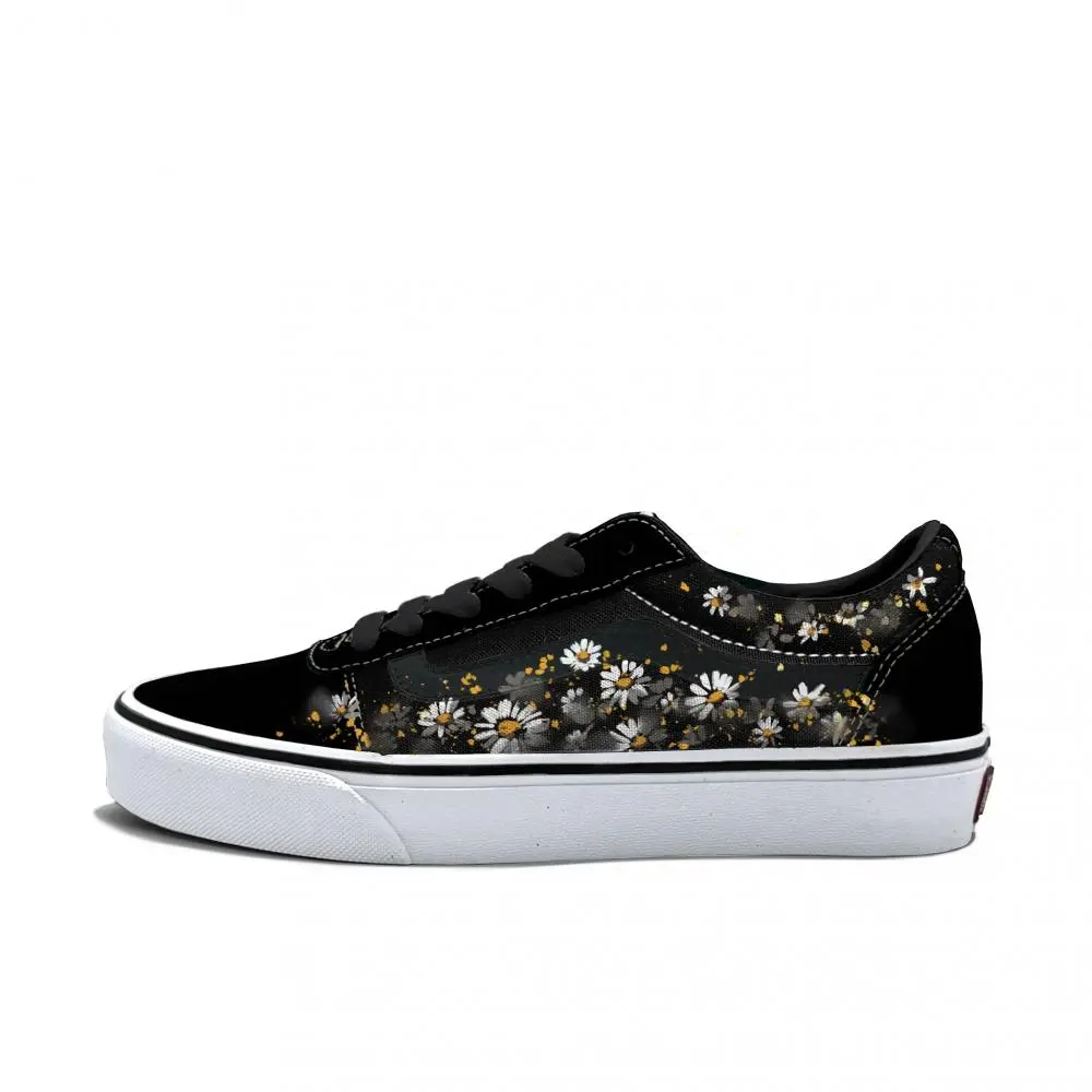 Vans Ward Abrasion Resistant Low top Skateboard Shoes Men's Black White