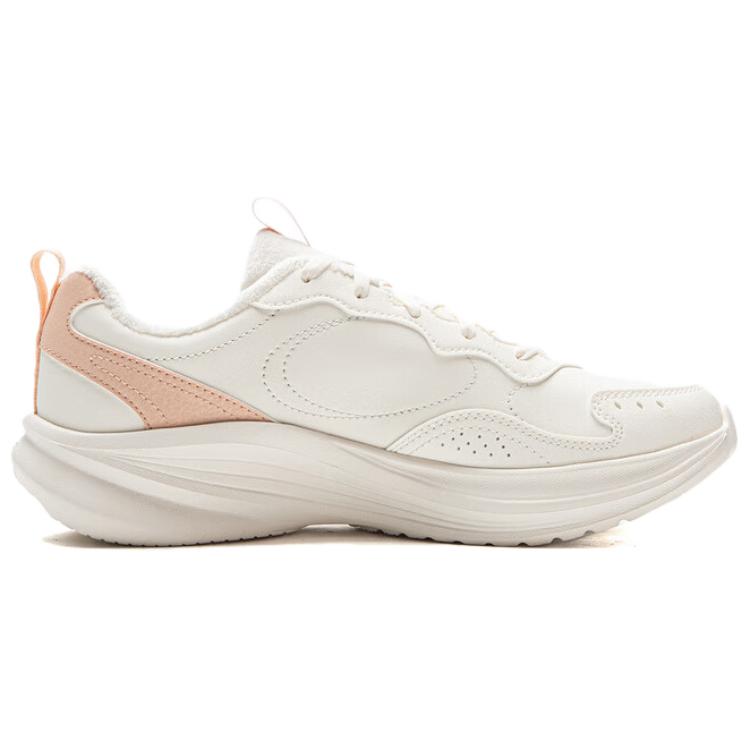 LiNing Light Breeze V2 Cushioning Lightweight Rebound Low Top Casual Running Shoes Women's Ivory Peach Pink купить в интернет-магазине Yoocart с быстрой доставкой по России.