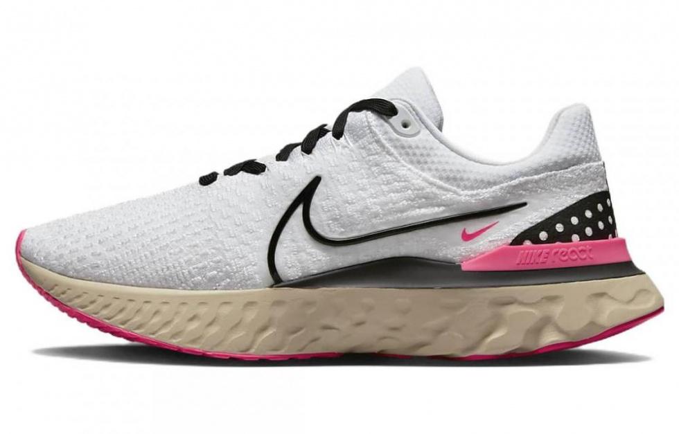 Nike React Infinity Run Flyknit 3 White Hyper Pink