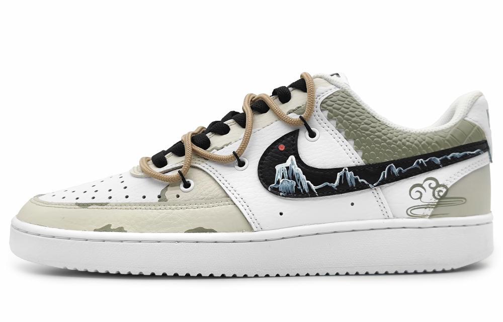 Nike Court Vision 1 Skateboard Shoes Women's Low-Top Black/White