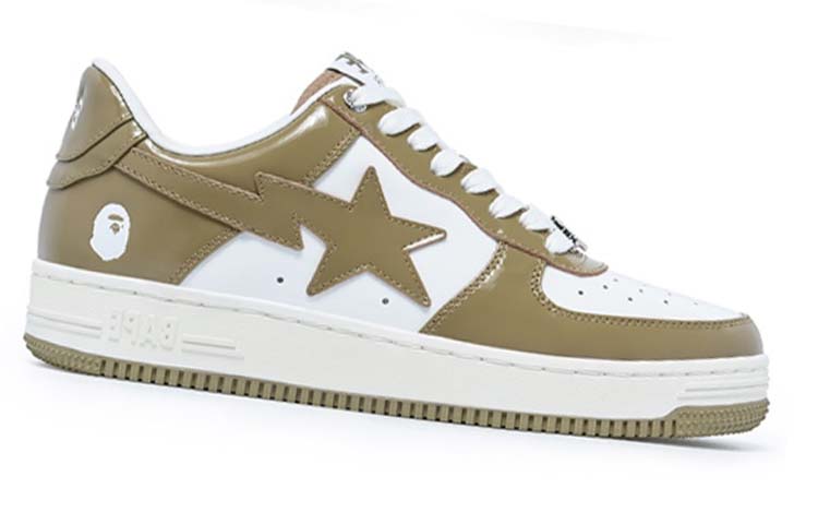 A BATHING APE STA Stylish Skateboarding Shoes Women's White Brown купить в интернет-магазине Yoocart с быстрой доставкой по России.