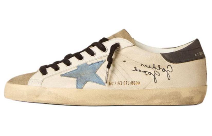 Golden Goose Super Star Low top Skateboard Shoes Men's White