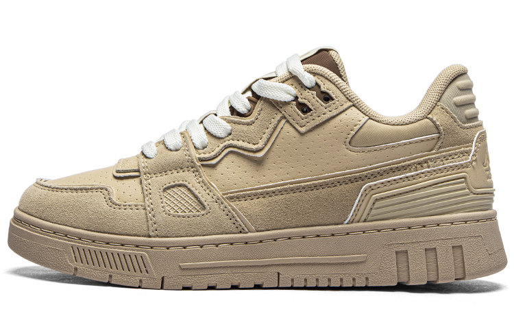 Kappa Low-Top Skateboard Shoes Unisex Latte Coffee