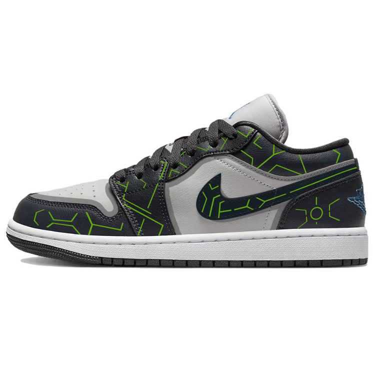 Nike Dunk Irregular Shape Versatile Anti-Slip And Wear-Resistant Breathable Low-Top Skateboard Shoes Unisex Black Gray