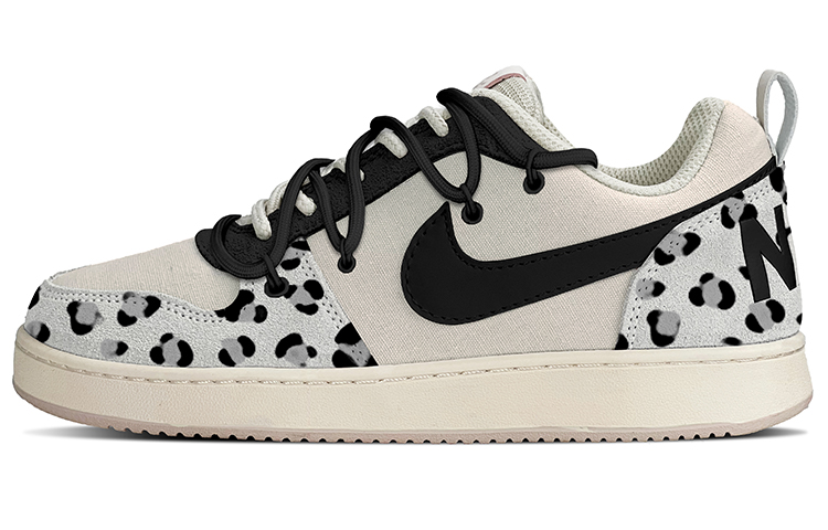 Nike Court Borough PRM Low-Top Skateboard Shoes Women's Black Beige