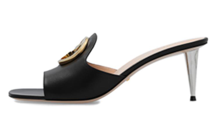 GUCCI Blondie Slide Slippers Women's Black