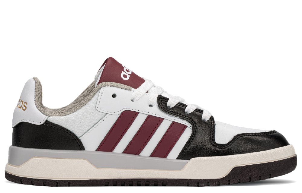Adidas Neo Entrap Anti-Slip And Wear-Resistant Lightweight Height Increasing Low-Top Skateboard Shoes Men's Black Red