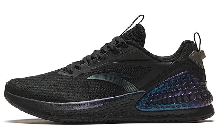 Anta C37+ Cushioned Slip-Resistant Breathable Lightweight Low-Top Running Shoes Men's Black