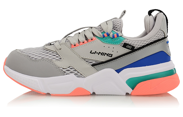 LiNing 001 Departure Breathable, Balanced, Lightweight Low Top Casual Shoes Women's Microcrystalline Gray