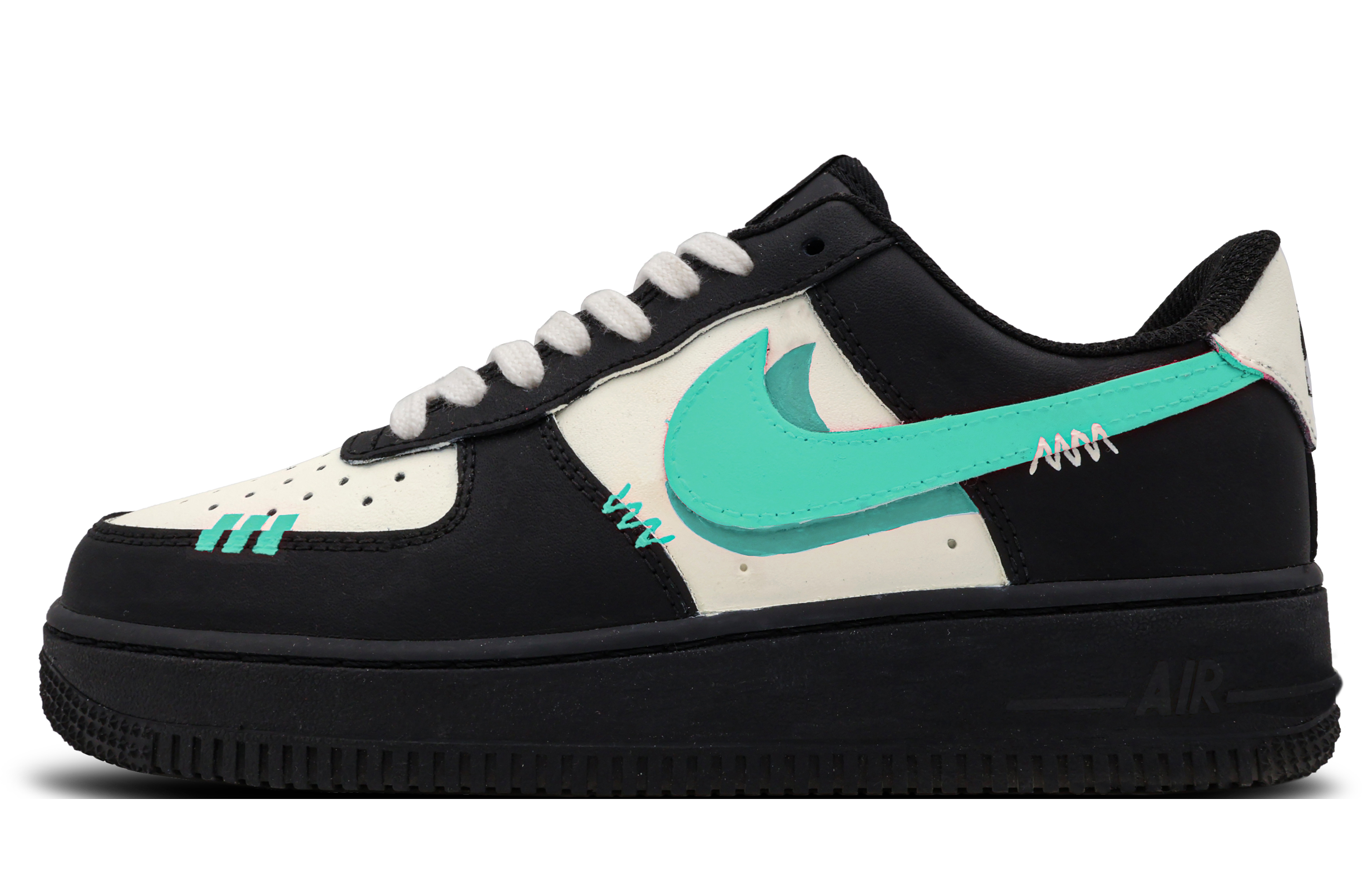 Nike Air Force 1 Retro Skateboard Shoes Women's Black Blue купить в интернет-магазине Yoocart с быстрой доставкой по России.