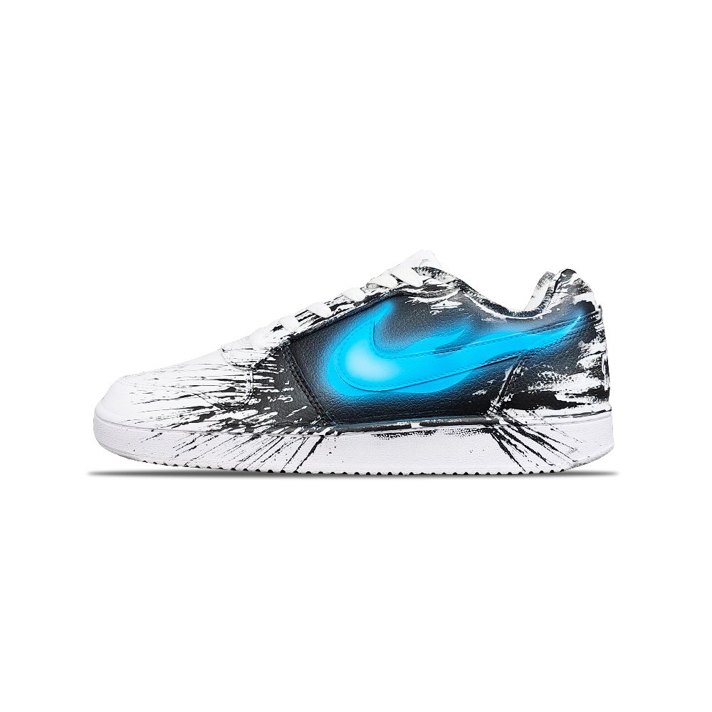 Nike EBERNON Tower Rabbit Slip Resistant Cushioning Abrasion Resistant Low Top Skateboard Shoes Men's Blue
