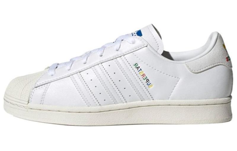 Adidas Originals Superstar White Rainbow Logo Women's