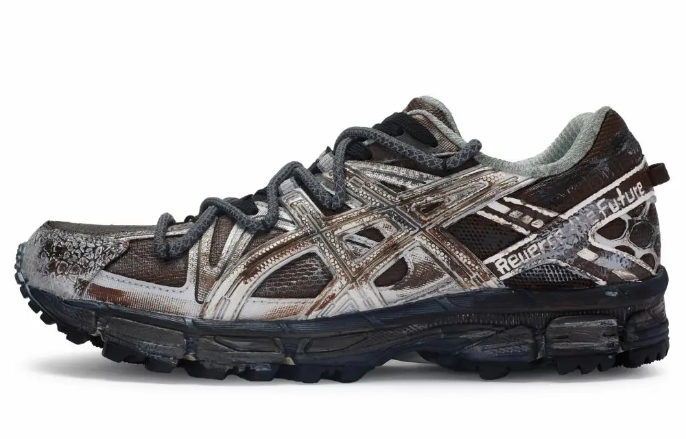 Asics Gel Kahana 8 Shock Absorbers Slip Resistant Abrasion Resistant Low Top Running Shoes Men's Silver Brown Black