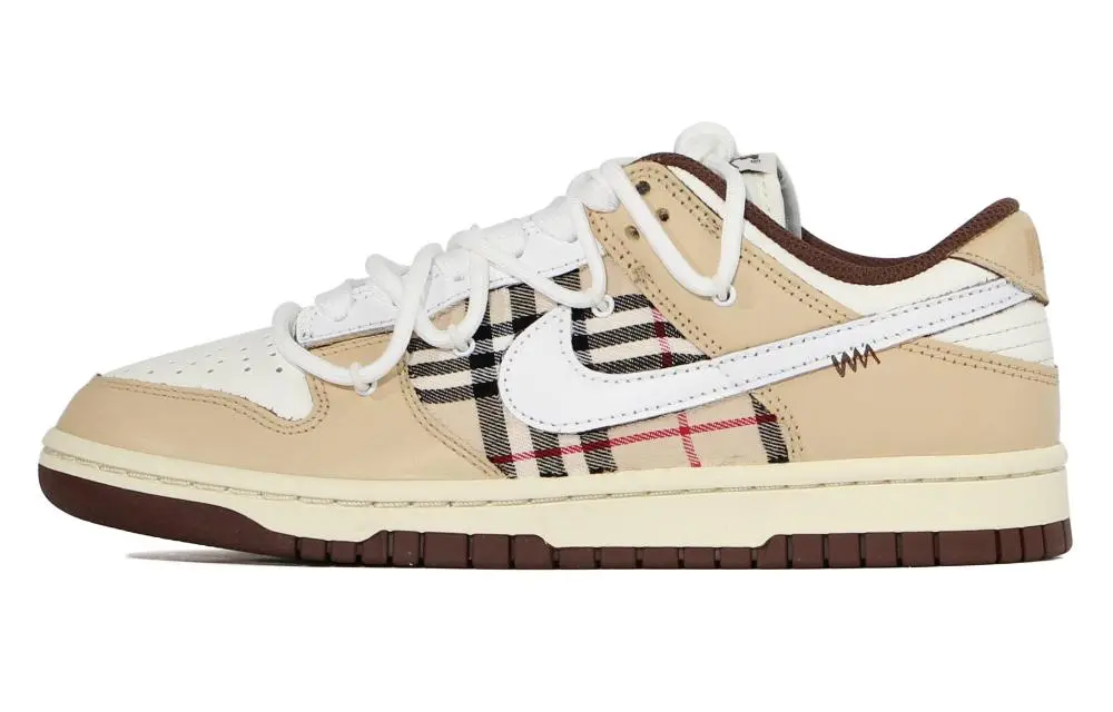 Nike Dunk Slip Resistant Abrasion Resistant Low top Skateboard Shoes Women's Brown