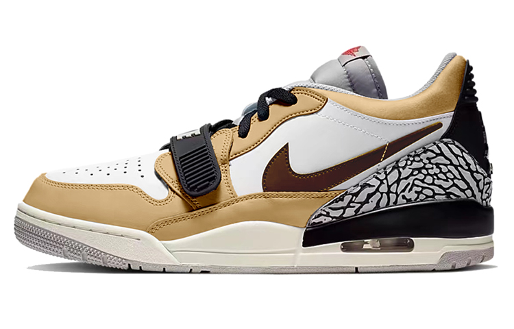 Jordan Legacy 312 Low-Top Vintage Basketball Shoes Men's Black Brown