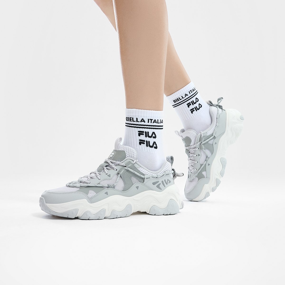 FILA FLUID 5 Breathable Low top Casual City Commute Running Shoes Women's Gray купить в интернет-магазине Yoocart с быстрой доставкой по России.