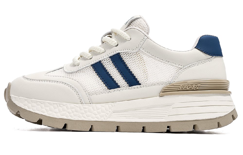 EBLAN Cushioning Wear-Resistant Low-Top Casual Shoes Women's Ecru