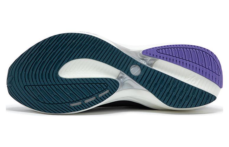 361° Cushioned Slip-Resistant Low-Top Running Shoes Men's Black Purple