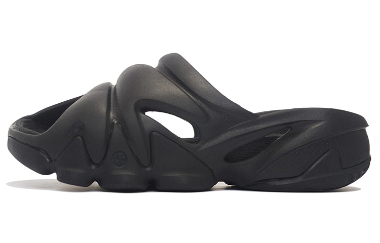 LiNing Quiet Abrasion-Resistant Slide Slippers Men's Black